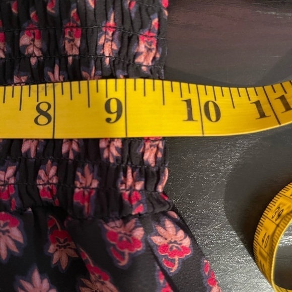 American Rag Women’s Small MIDI Floral Print Stretch Rouched Waist Flowy Dress - Picture 13 of 14